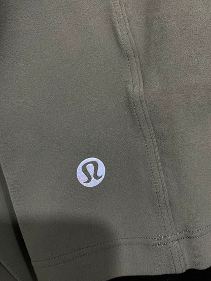 LULULEMON |M| BUST 18| WOMEN'S SAGE GREEN ASYMMETRICAL CUTOUT LONG-SLEEVE CROP TOP ACTIVEWEAR
