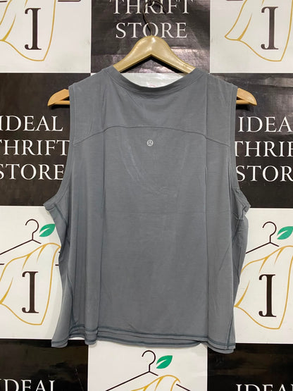 LULULEMON |L| BUST 21| WOMEN'S SLATE GREY RELAXED-FIT ATHLETIC TANK TOP ACTIVEWEAR