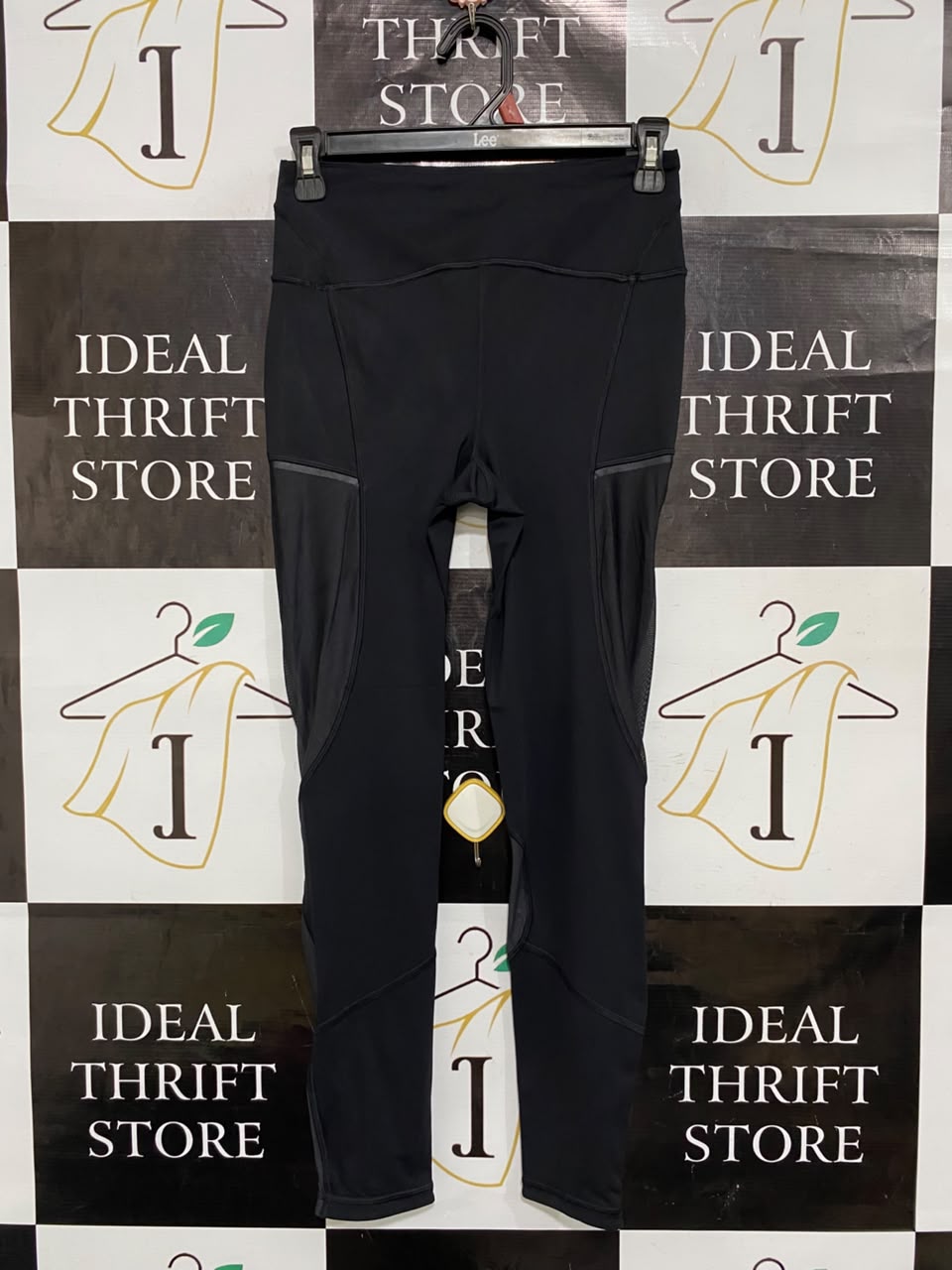LULULEMON |XS| WAIST 25| WOMEN'S CLASSIC BLACK ATHLETIC PANELLED LEGGINGS WITH MESH ACCENTS ACTIVEWEAR