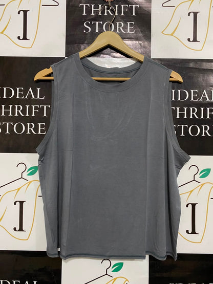 LULULEMON |L| BUST 21| WOMEN'S SLATE GREY RELAXED-FIT ATHLETIC TANK TOP ACTIVEWEAR