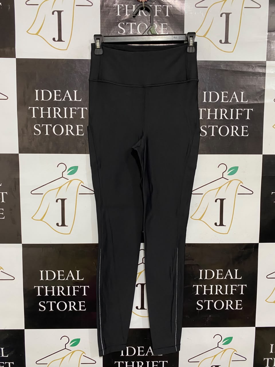 LULULEMON |XS| WAIST 24| WOMEN'S CLASSIC BLACK HIGH-RISE FULL-LENGTH ATHLETIC LEGGINGS WITH PIPING ACTIVEWEAR