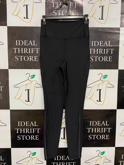 LULULEMON |XS| WAIST 24| WOMEN'S CLASSIC BLACK HIGH-RISE FULL-LENGTH ATHLETIC LEGGINGS WITH PIPING ACTIVEWEAR