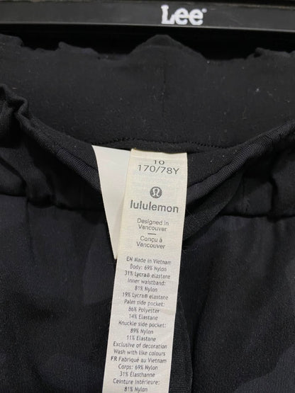 LULULEMON |L| WAIST 30| BLACK CAMO HIGH RISE PAPERBAG WAIST CASUAL ATHLETIC JOGGERS
