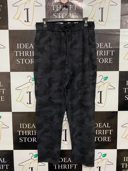 LULULEMON |L| WAIST 30| BLACK CAMO HIGH RISE PAPERBAG WAIST CASUAL ATHLETIC JOGGERS