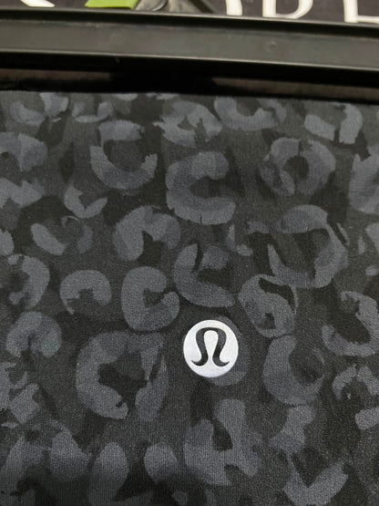 LULULEMON |XXS| WAIST 22| BLACK GREY LEOPARD ANIMAL PRINT HIGH RISE ATHLETIC LEGGINGS