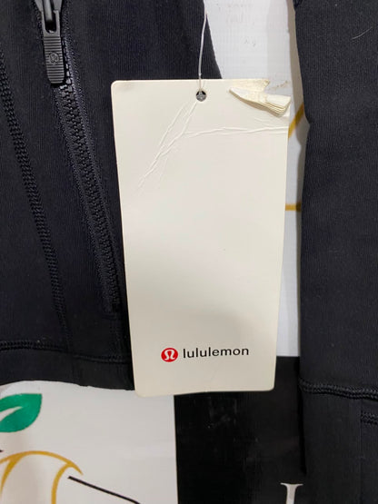 LULULEMON |S| BUST 15| BLACK DEFINE JACKET SPECIAL EDITION YELLOW ACCENTS THUMBHOLES