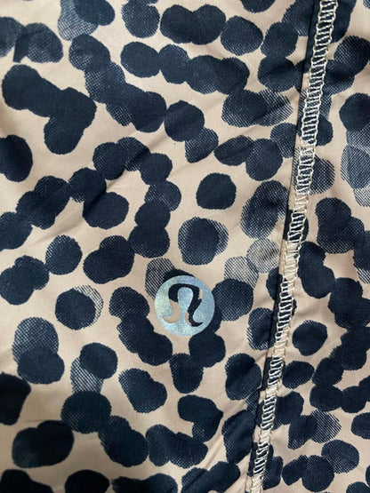 LULULEMON |S| BUST 17| LEOPARD ANIMAL PRINT RUNNING JACKET WITH HOOD AND MESH PANELS