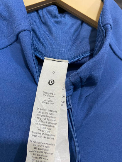 LULULEMON |S| BUST 15| BLUE DEFINE JACKET FULL-ZIP ATHLETIC TRACK JACKET WITH THUMBHOLES