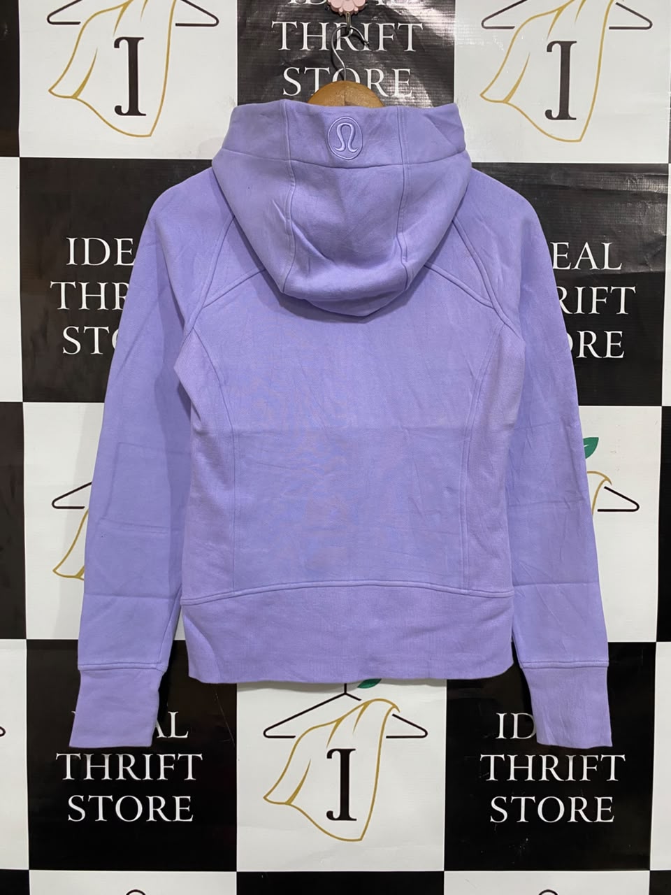 LULULEMON |S| BUST 17| LAVENDER LILAC SCUBA HOODIE FULL-ZIP SWEATSHIRT WITH THUMBHOLES