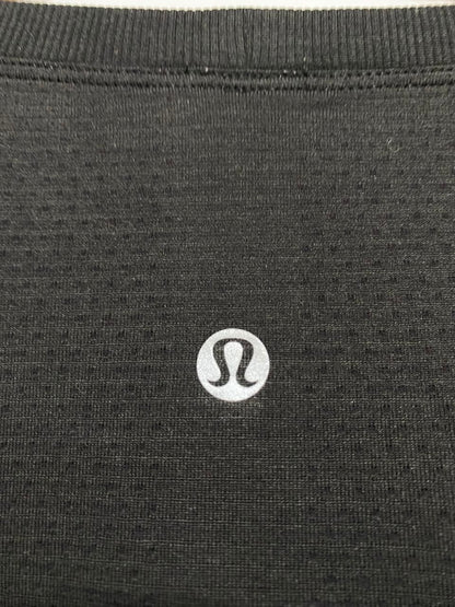 LULULEMON |M| BUST 20| CLASSIC BLACK LONG SLEEVE CREW NECK ATHLETIC SHIRT