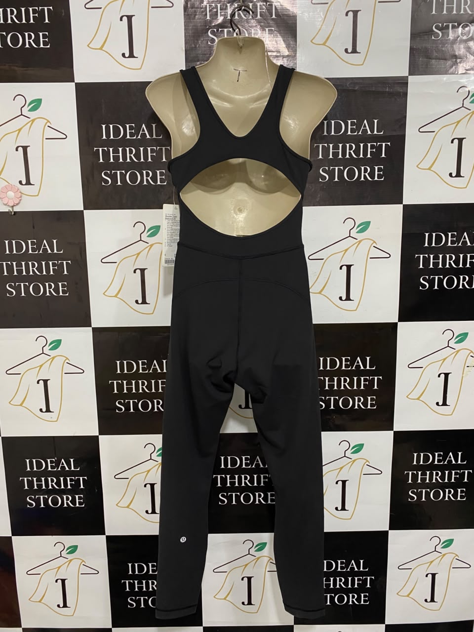LULULEMON |S| BUST 16| CLASSIC BLACK SLEEVELESS ATHLETIC JUMPSUIT ROMPER