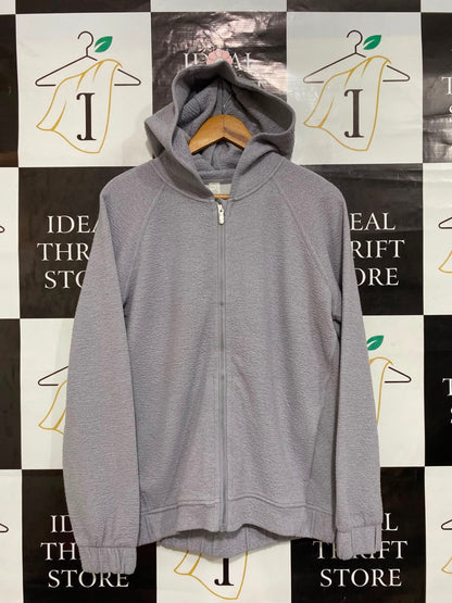 LULULEMON |M| BUST 21| LIGHT PURPLE/GREY TEXTURED FLEECE FULL-ZIP HOODIE CASUAL JACKET