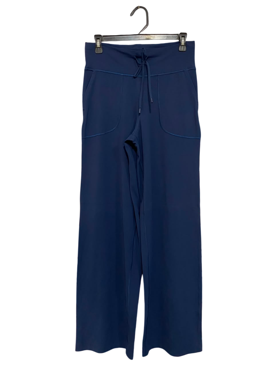 LULULEMON |M| WAIST 28| NAVY BLUE HIGH-WAISTED DRAWSTRING WIDE-LEG LOUNGE PANTS ACTIVEWEAR
