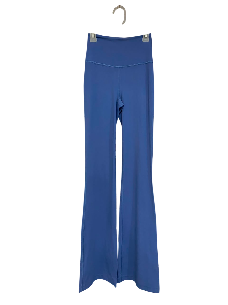 LULULEMON |XXS| WAIST 20| DUSTY BLUE / CORNFLOWER HIGH-WAISTED FLARE YOGA PANTS ACTIVEWEAR  CAPTION