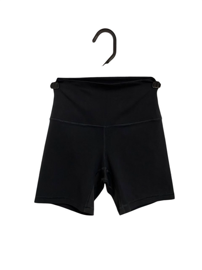 LULULEMON |XXS| WAIST 22| CLASSIC BLACK HIGH-WAISTED ESSENTIAL ATHLETIC BIKER SHORTS ACTIVEWEAR