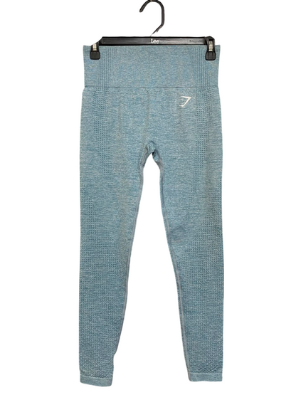 GYMSHARK |S| WAIST 26| DUSTY BLUE MARLED SEAMLESS HIGH-WAISTED LEGGINGS ACTIVEWEAR