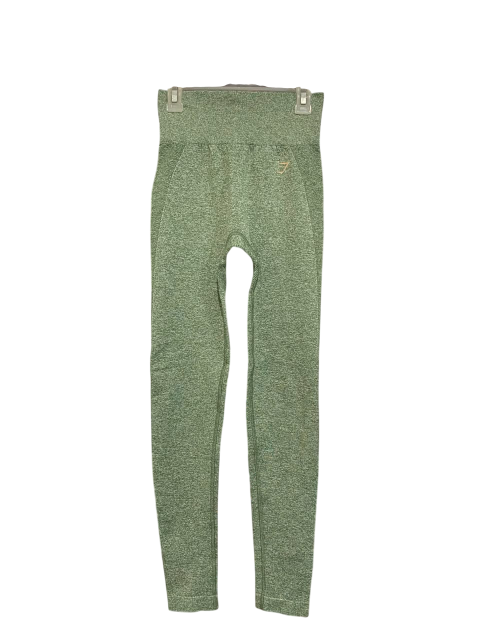 GYMSHARK |XXS| WAIST 22| OLIVE GREEN MARLED SEAMLESS HIGH-WAISTED LEGGINGS ACTIVEWEAR