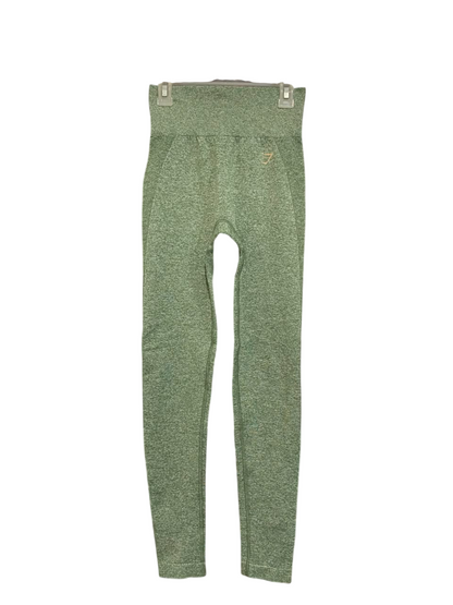 GYMSHARK |XXS| WAIST 22| OLIVE GREEN MARLED SEAMLESS HIGH-WAISTED LEGGINGS ACTIVEWEAR