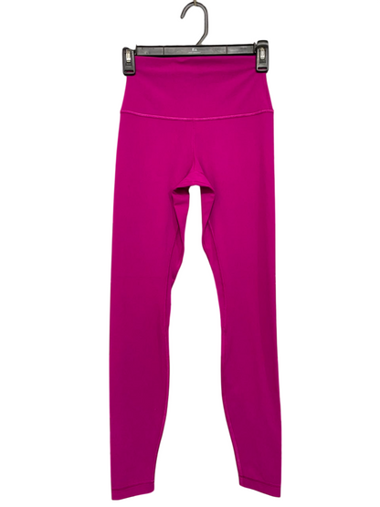 LULULEMON |XXS| WAIST 22| MAGENTA PINK HIGH-WAISTED ATHLETIC LEGGINGS ACTIVEWEAR