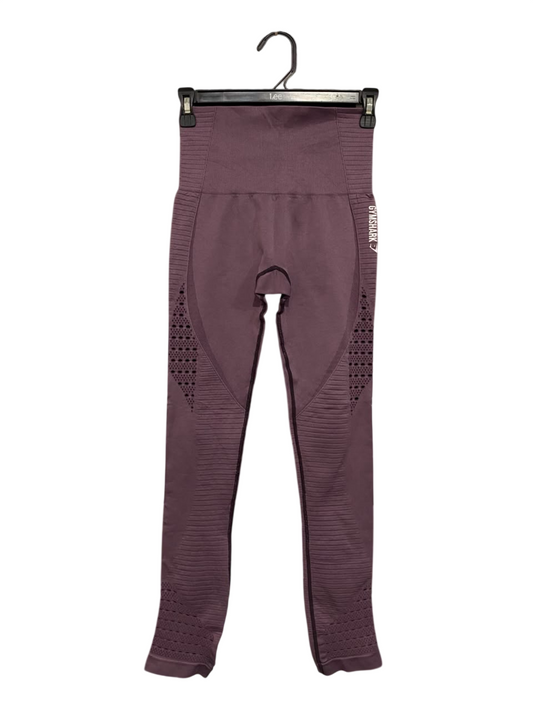 GYMSHARK |XXS| WAIST 22| MAUVE SEAMLESS PERFORATED LEGGINGS ACTIVEWEAR