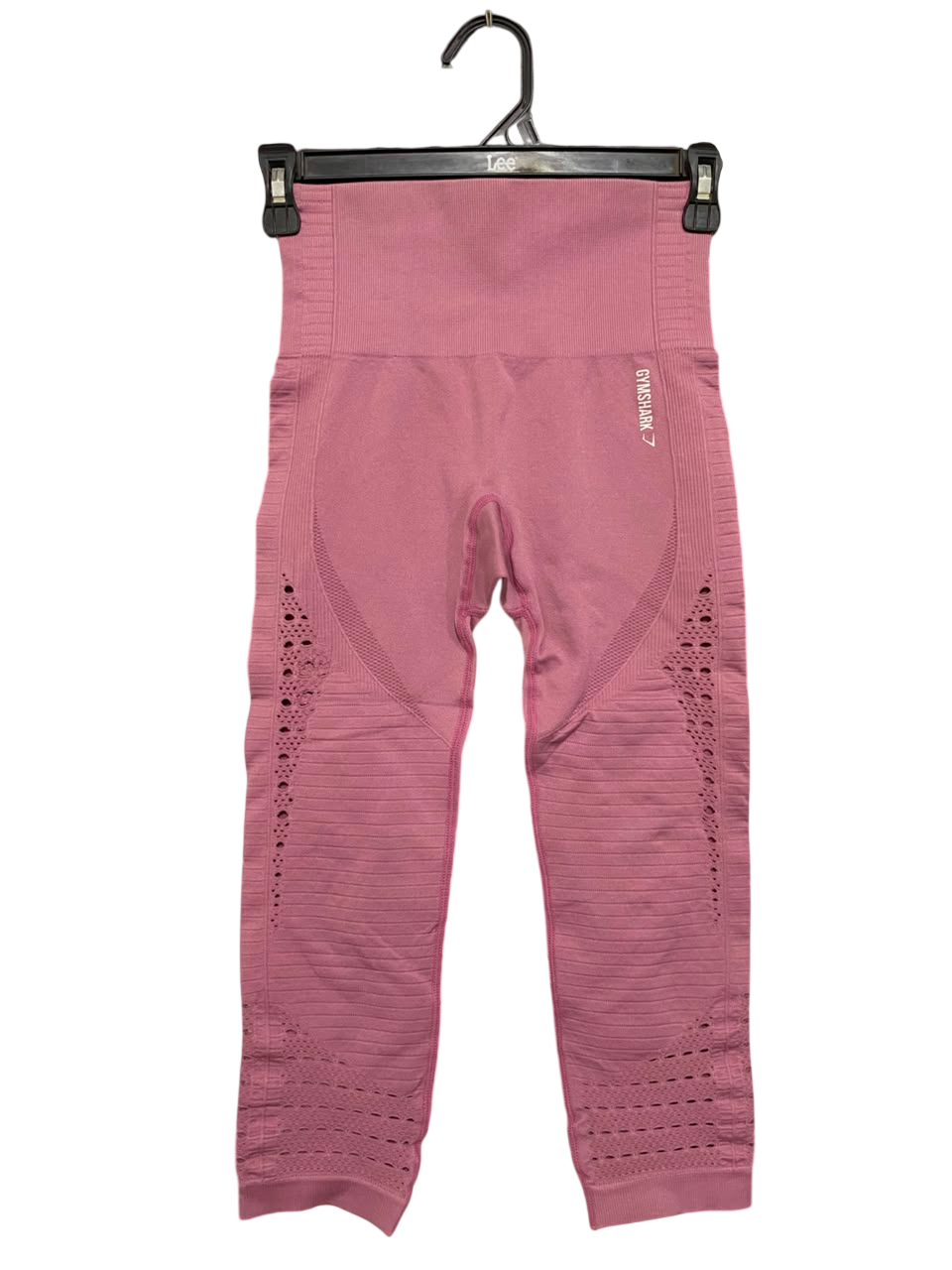 GYMSHARK |XS| WAIST 22| DUSTY PINK SEAMLESS PERFORATED LEGGINGS ACTIVEWEAR
