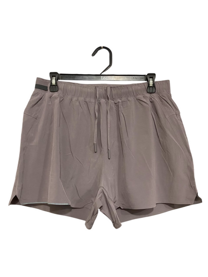 LULULEMON |L| WAIST 30| MAUVE GREY DRAWSTRING ATHLETIC RUNNING SHORTS ACTIVEWEAR