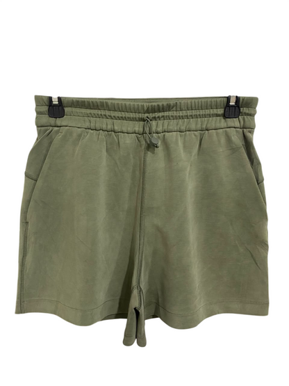 LULULEMON |M| WAIST 28| OLIVE GREEN DRAWSTRING ATHLETIC LOUNGE SHORTS ACTIVEWEAR