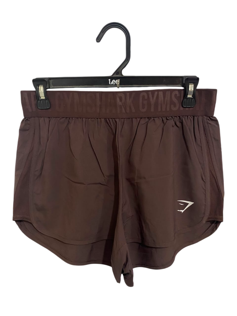 GYMSHARK |M| WAIST 28| BROWN BRANDED WAISTBAND RUNNING SHORTS ACTIVEWEAR