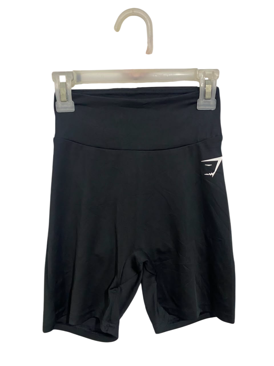 GYMSHARK |XXS| WAIST 18| BLACK HIGH-WAISTED BIKER SHORTS ACTIVEWEAR
