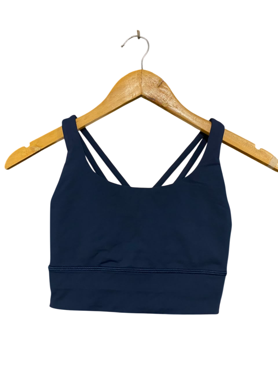 LULULEMON |XXS| BUST 11| NAVY BLUE STRAPPY SPORTS BRA CROP TOP LONG-LINE ACTIVEWEAR