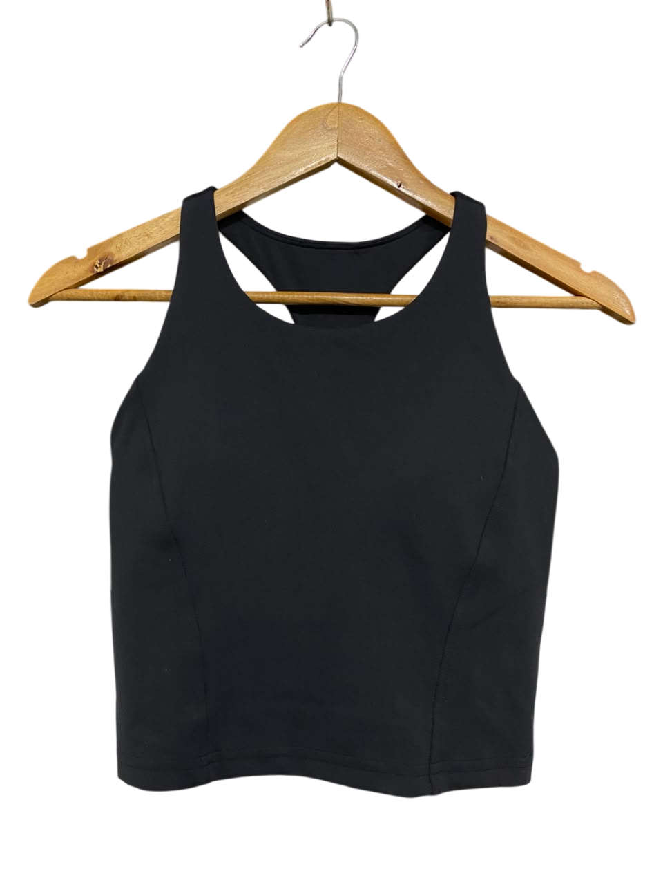 LULULEMON |XS| BUST 13| BLACK CROP TOP TANK TOP HIGH NECK RACERBACK ATHLETIC WORKOUT ACTIVEWEAR