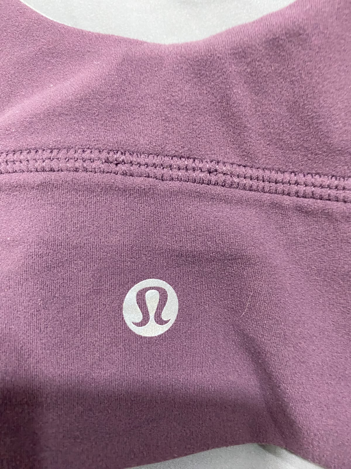 LULULEMON |XS| BUST 13| MAUVE PURPLE SCOOP NECK SPORTS BRA CROP TOP LONG-LINE ACTIVEWEAR