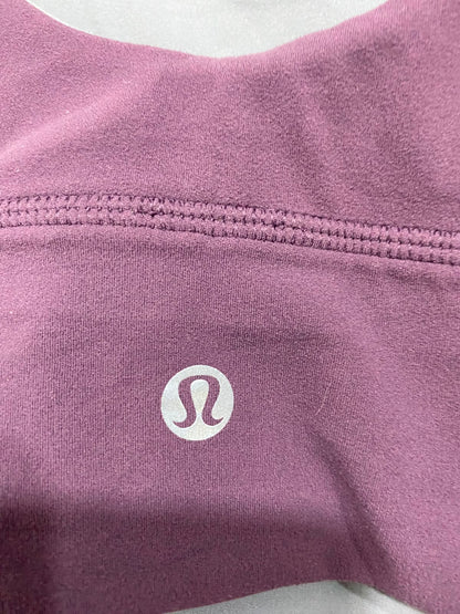 LULULEMON |XS| BUST 13| MAUVE PURPLE SCOOP NECK SPORTS BRA CROP TOP LONG-LINE ACTIVEWEAR