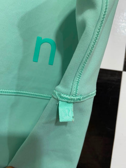 LULULEMON |XS| BUST 13| MINT GREEN LOGO CROP TOP SPORTS BRA ACTIVEWEAR