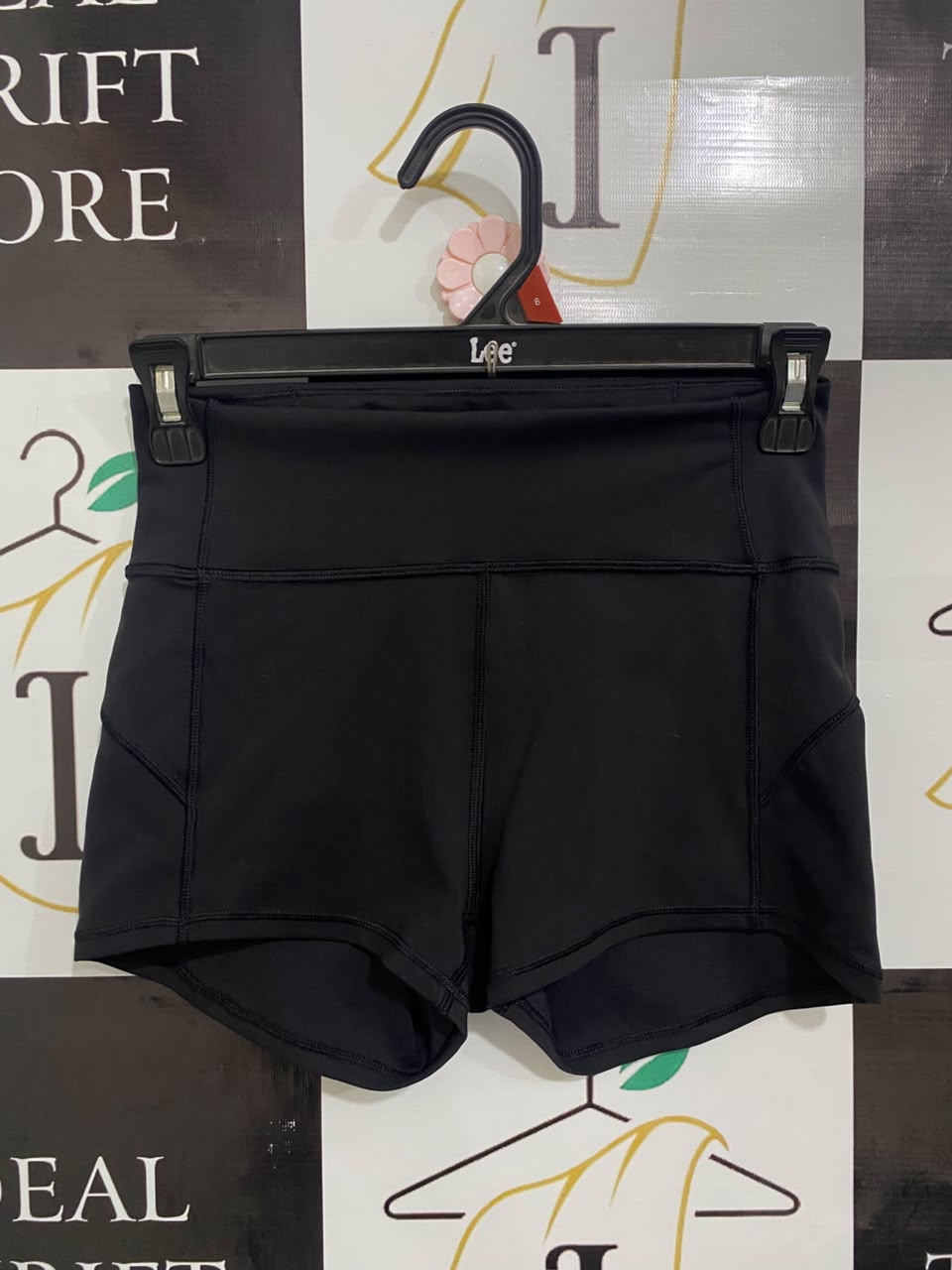 LULULEMON |XS| WAIST 24| BLACK HIGH-WAISTED ATHLETIC YOGA SHORTS ACTIVEWEAR