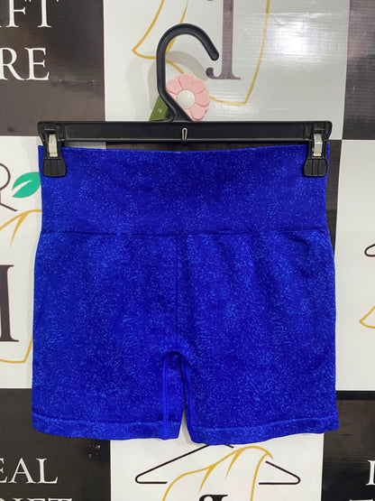 GYMSHARK |XS| WAIST 24| ELECTRIC BLUE SEAMLESS BIKER SHORTS ACTIVEWEAR