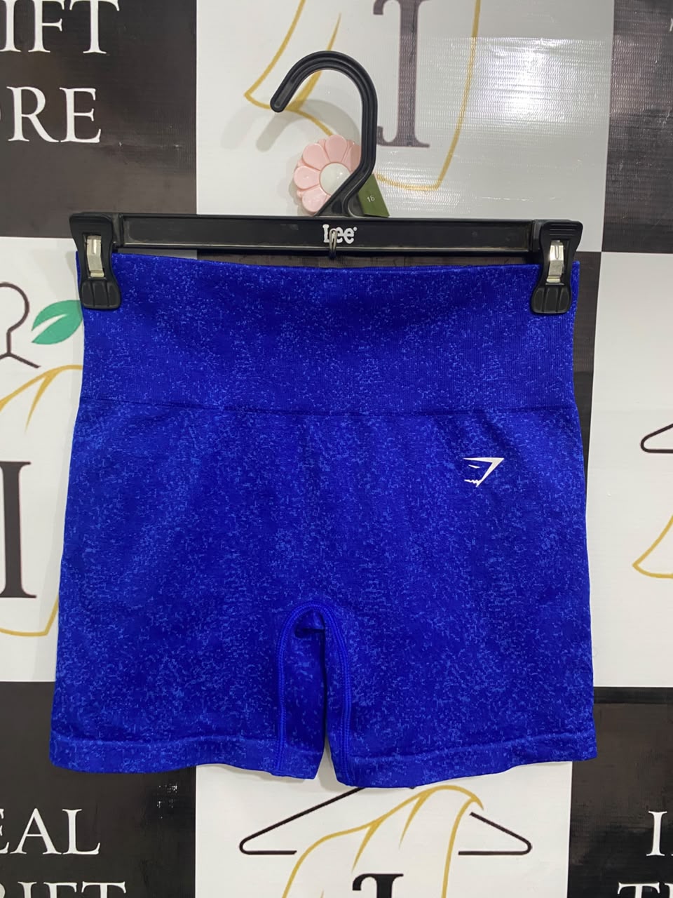 GYMSHARK |XS| WAIST 24| ELECTRIC BLUE SEAMLESS BIKER SHORTS ACTIVEWEAR