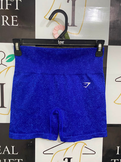 GYMSHARK |XS| WAIST 24| ELECTRIC BLUE SEAMLESS BIKER SHORTS ACTIVEWEAR