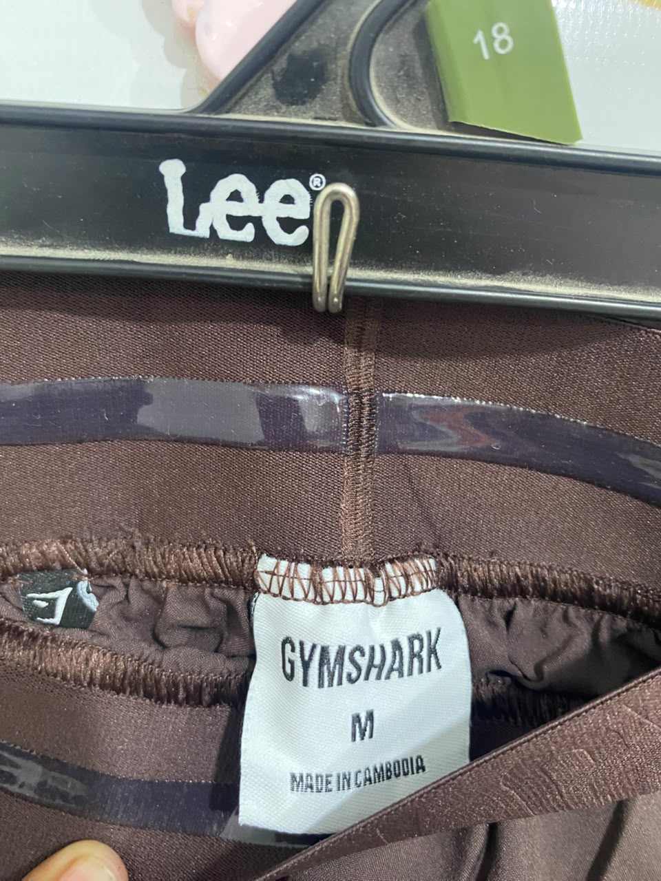 GYMSHARK |M| WAIST 28| BROWN BRANDED WAISTBAND RUNNING SHORTS ACTIVEWEAR
