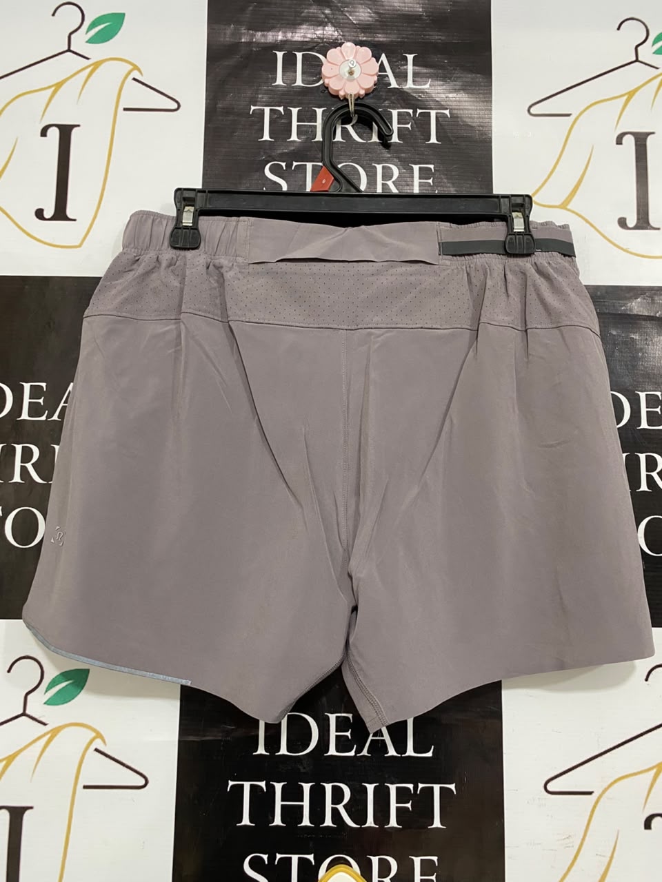 LULULEMON |L| WAIST 30| MAUVE GREY DRAWSTRING ATHLETIC RUNNING SHORTS ACTIVEWEAR