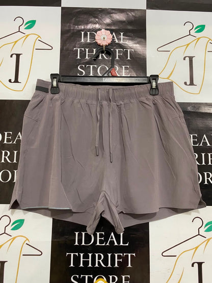 LULULEMON |L| WAIST 30| MAUVE GREY DRAWSTRING ATHLETIC RUNNING SHORTS ACTIVEWEAR