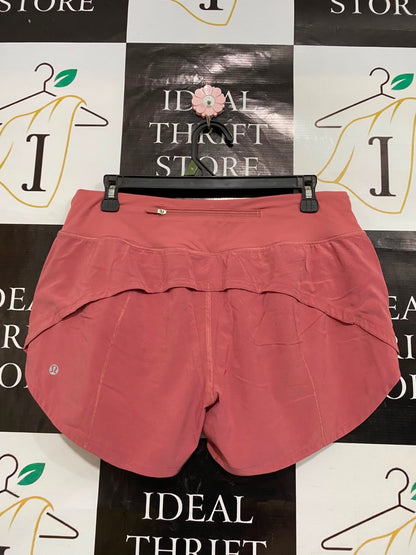 LULULEMON |L| WAIST 30| DUSTY ROSE HIGH-WAISTED ATHLETIC RUNNING SHORTS ACTIVEWEAR