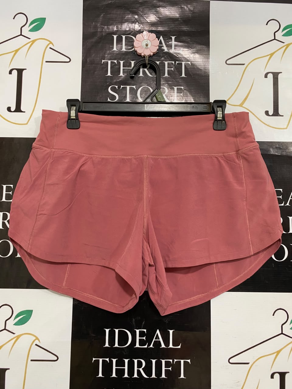 LULULEMON |L| WAIST 30| DUSTY ROSE HIGH-WAISTED ATHLETIC RUNNING SHORTS ACTIVEWEAR