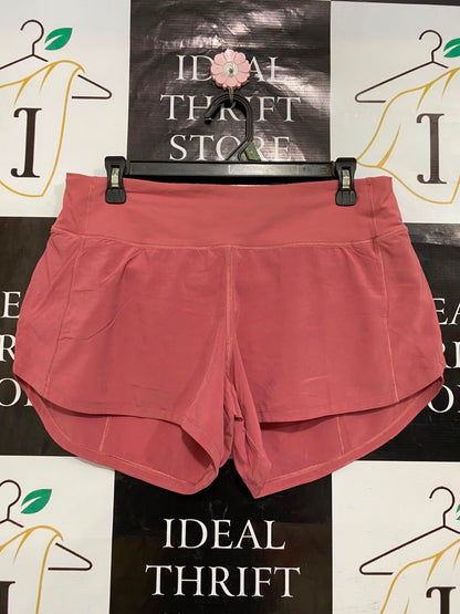 LULULEMON |L| WAIST 30| DUSTY ROSE HIGH-WAISTED ATHLETIC RUNNING SHORTS ACTIVEWEAR