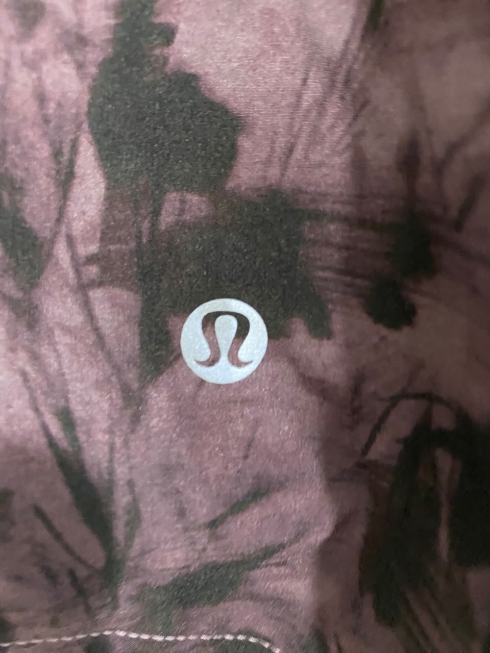 LULULEMON |XL| WAIST 34| MAUVE FLORAL PRINT LAYERED RUNNING SHORTS ACTIVEWEAR