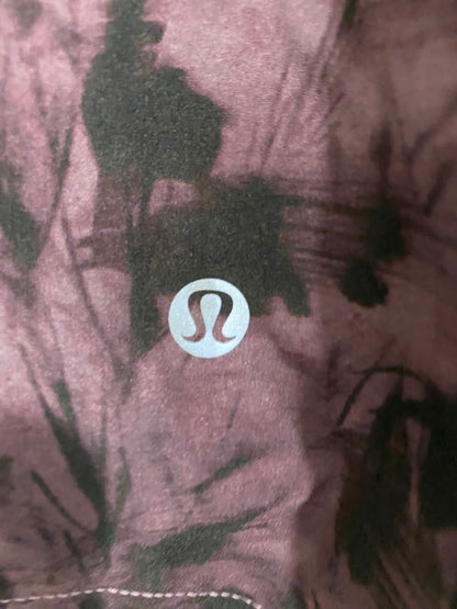 LULULEMON |XL| WAIST 34| MAUVE FLORAL PRINT LAYERED RUNNING SHORTS ACTIVEWEAR