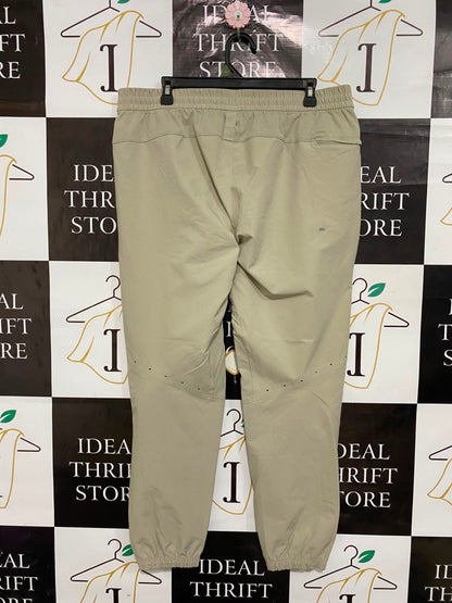 LULULEMON |XXL| WAIST 36| BEIGE TAPERED ATHLETIC JOGGERS ACTIVEWEAR PANTS
