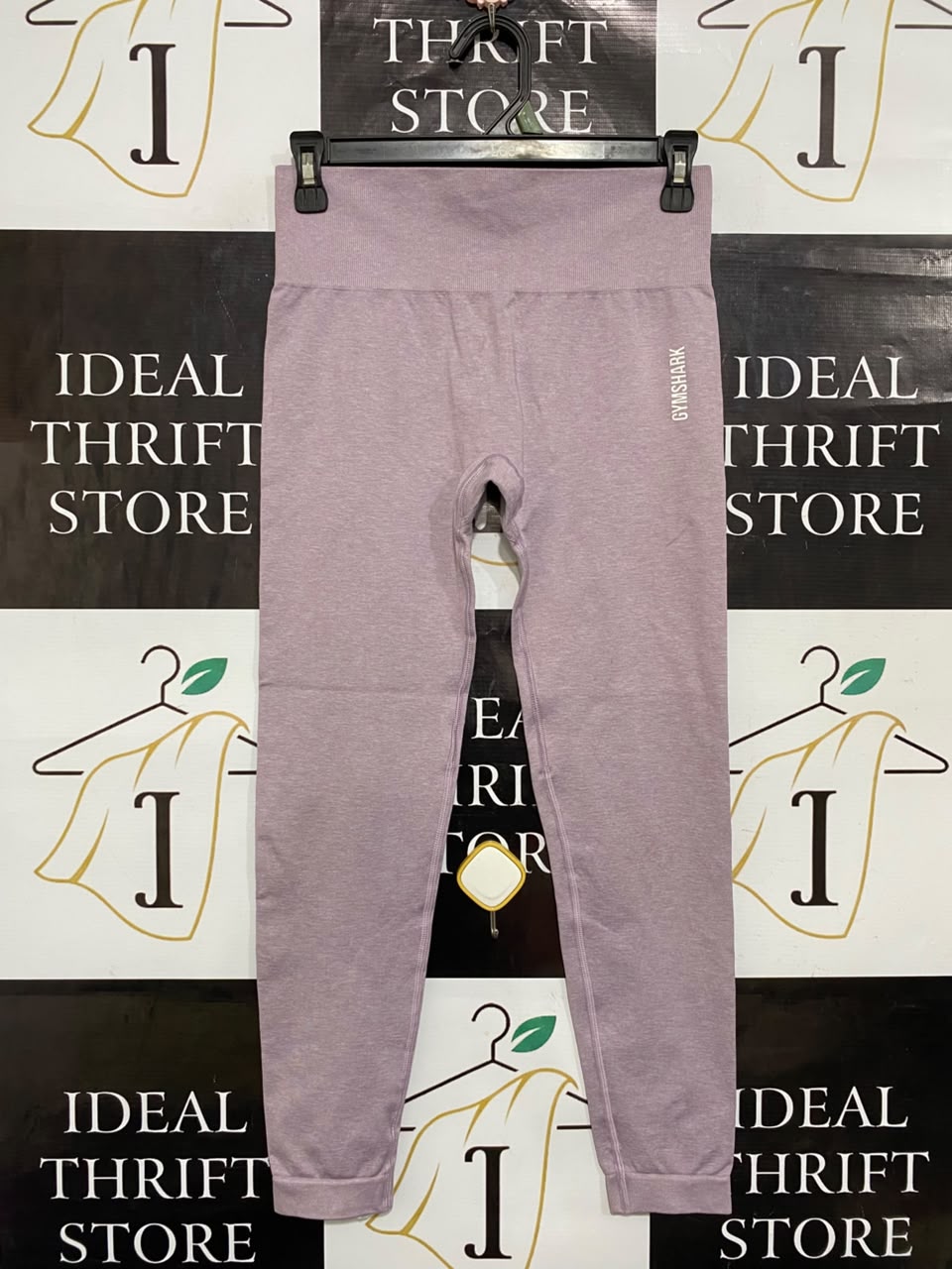 GYMSHARK |S| WAIST 26| MAUVE MARL SEAMLESS HIGH-WAISTED LEGGINGS ACTIVEWEAR