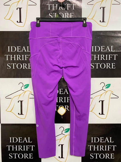 LULULEMON |L| WAIST 30| VIBRANT PURPLE HIGH-WAISTED POCKET LEGGINGS ACTIVEWEAR