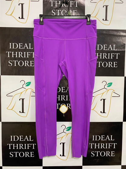 LULULEMON |L| WAIST 30| VIBRANT PURPLE HIGH-WAISTED POCKET LEGGINGS ACTIVEWEAR